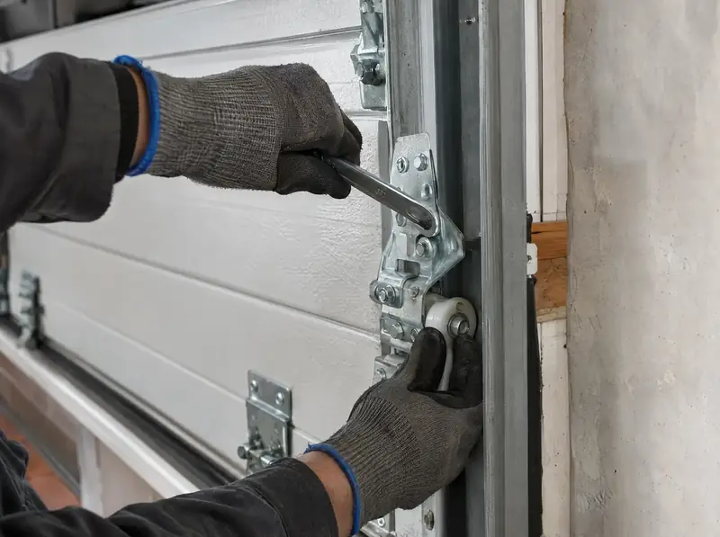 Sectional garage door repairs – example of the door type