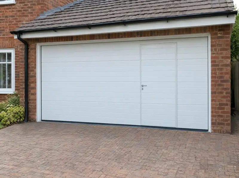 Sectional garage doors with a pass door – example of the door type