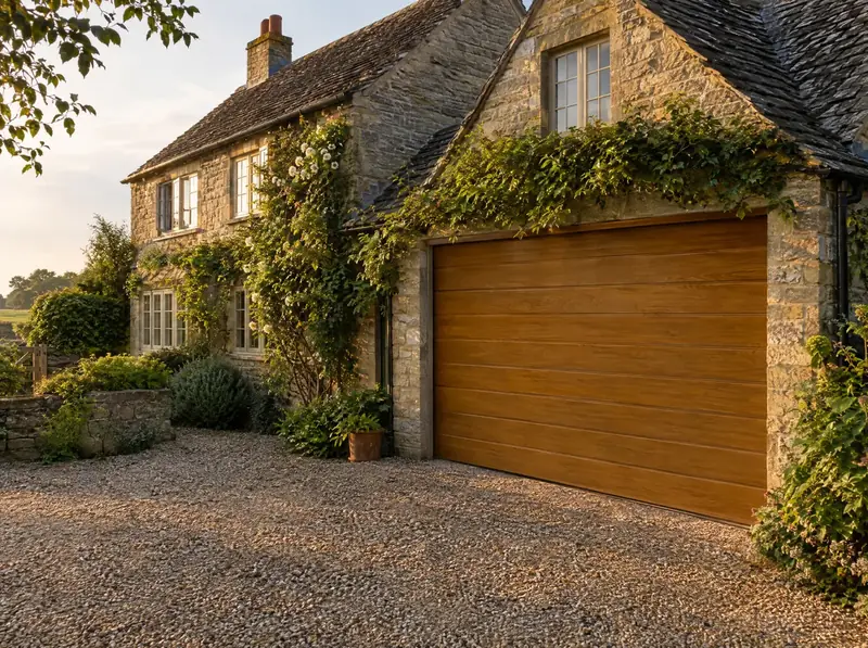 Sectional garage door example
